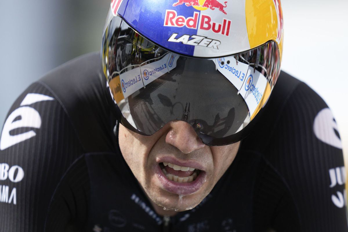 Wout Van Aert počas časovky.
