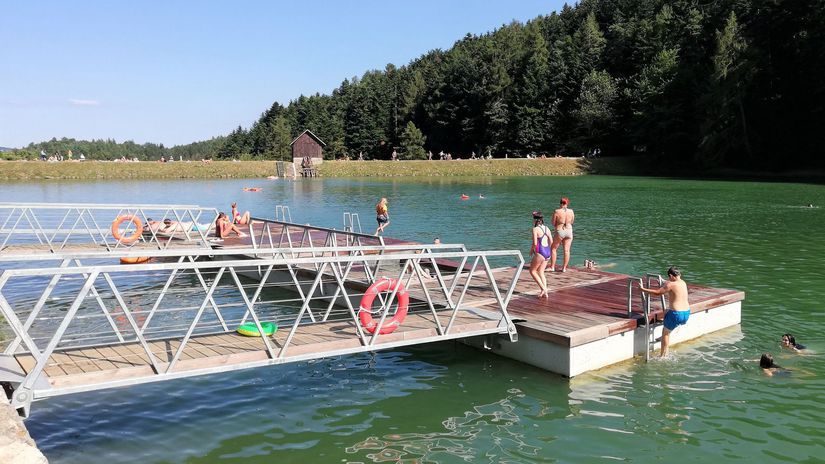 Klinger je jedným z najobľúbenejších tajchov.