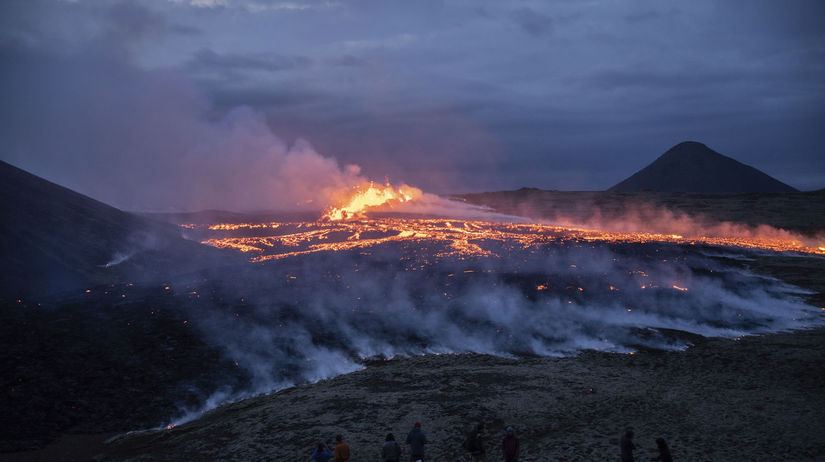 Island sopka Fagradalsfjall
