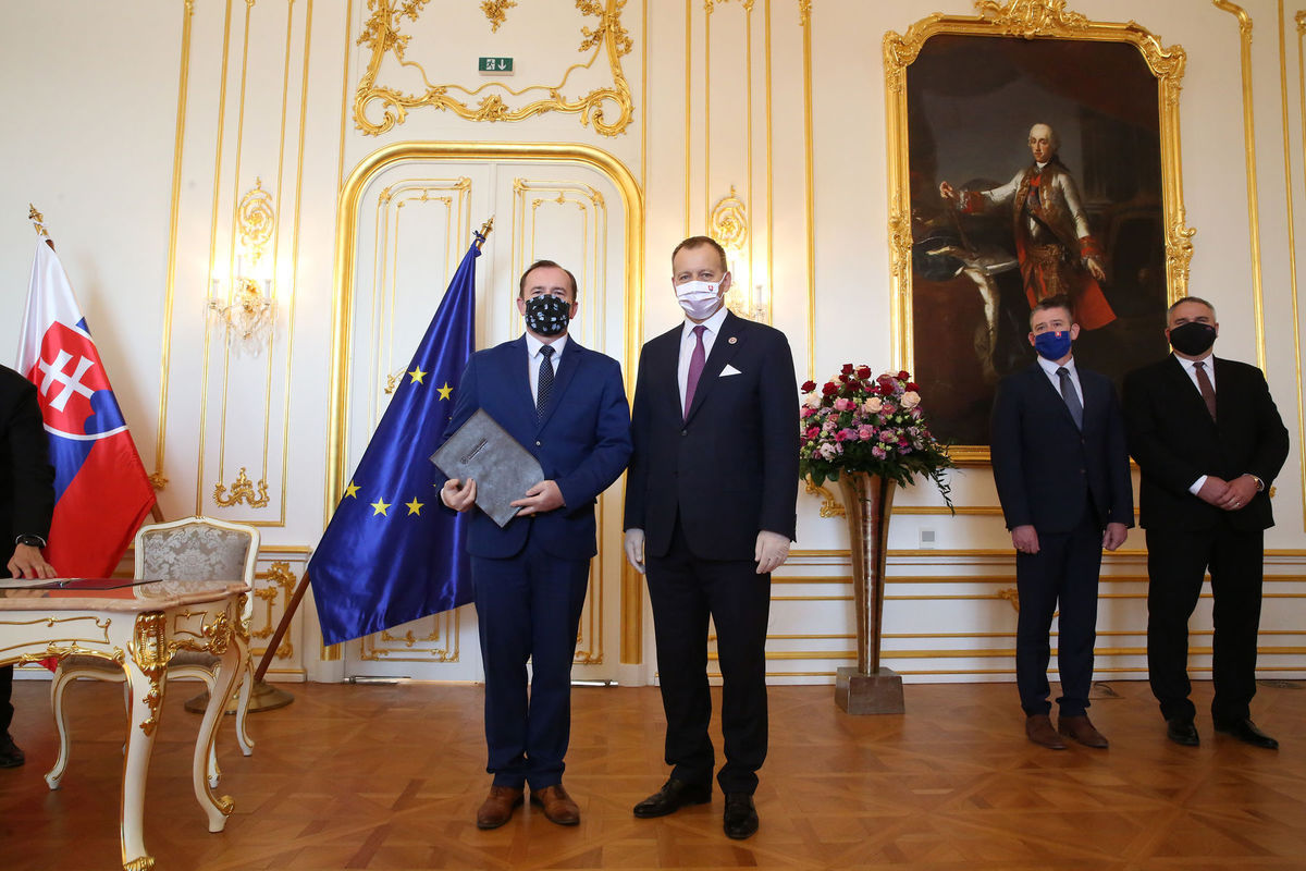 Miroslav Sopko a predseda parlamentu Boris...