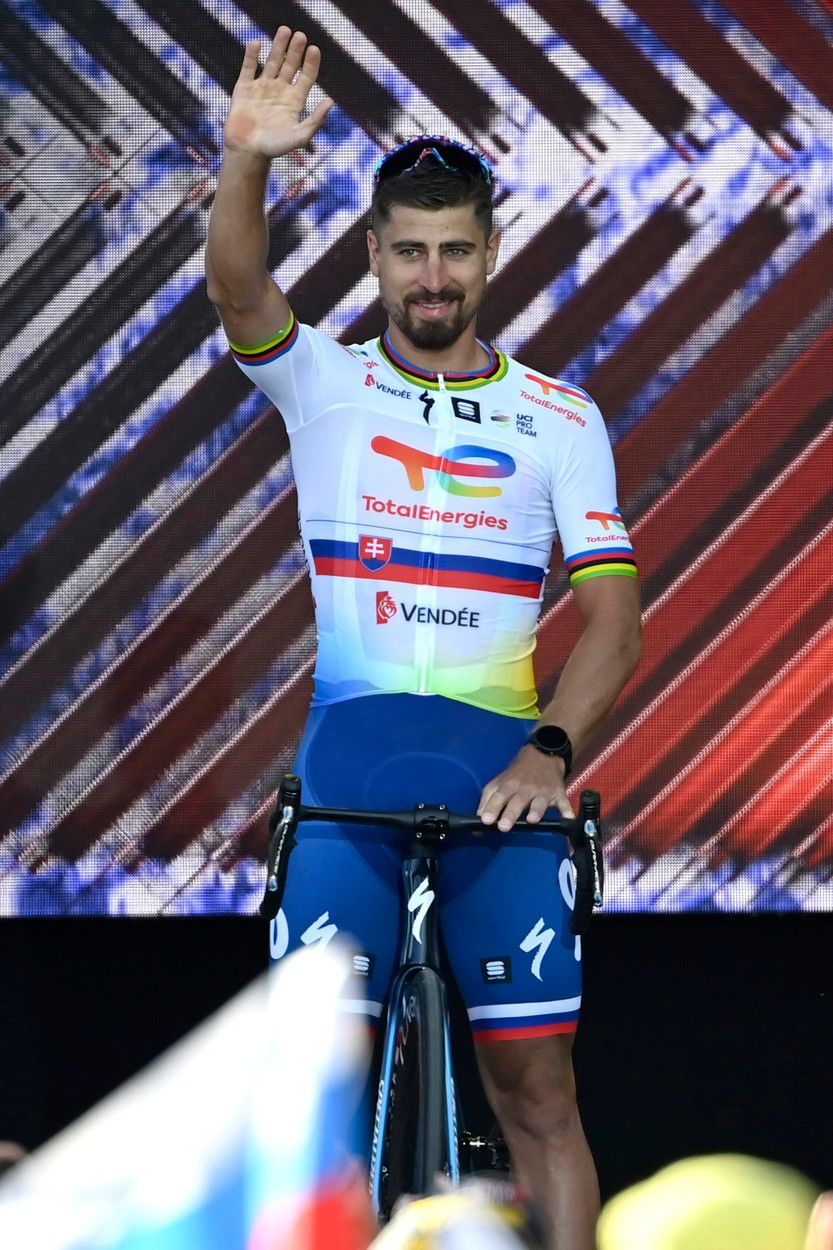 Peter Sagan v drese TotalEnergies.