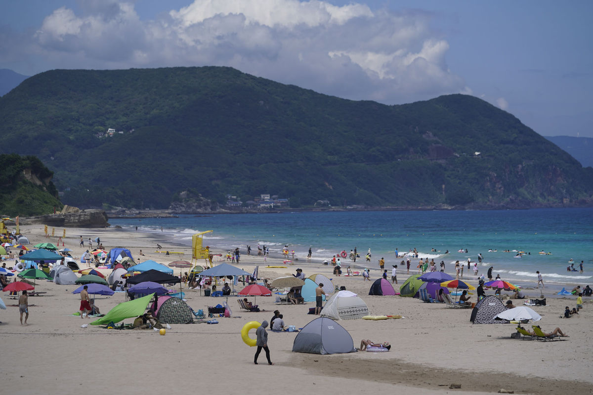 Japonsko Počasie Leto Pláž