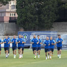 Bosna futbal LM 2. predkolo Slovan tréning