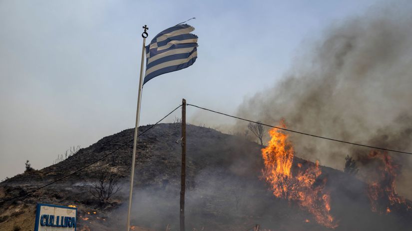 Grécko, Rodos, požiare lesné