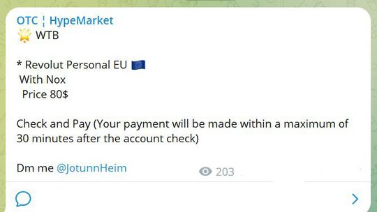 V aplikácii telegram prekvitá obchod s...