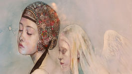 Jeden z obrazov Kataríny Vavrovej na výstave...