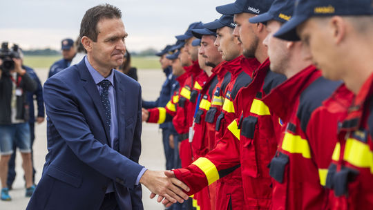 Do Grécka odcestovala druhá skupina hasičov, premiér Ódor ocenil ich odvahu