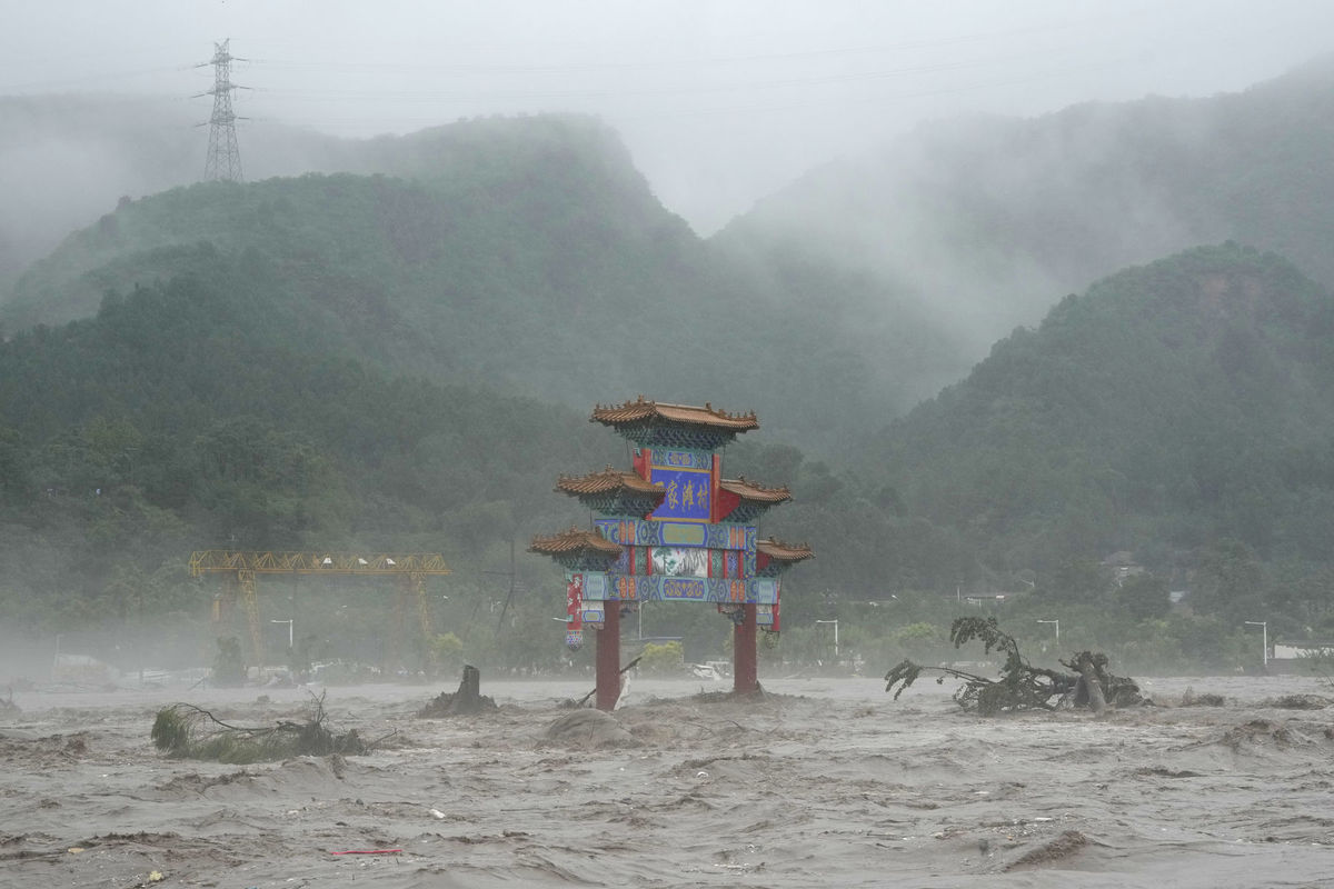 Čína, záplava