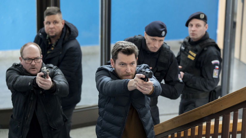 Záber zo seriálu Kriminálka Anděl.