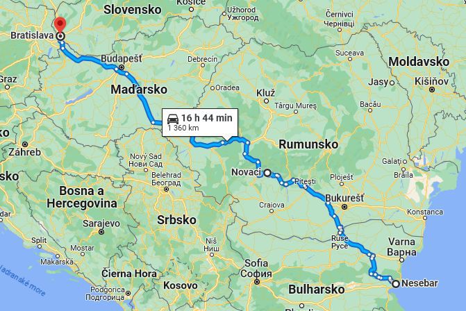 Bulharsko 2023 - návrat cez Rumunsko