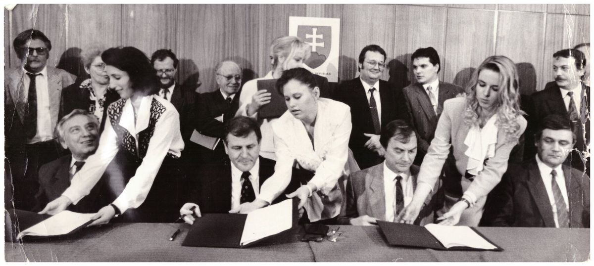 Vladimír Mečiar, Ján Ľupták a Ján Slota...