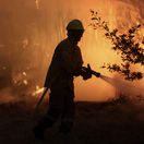 portugalsko, lesný požiar, hasič