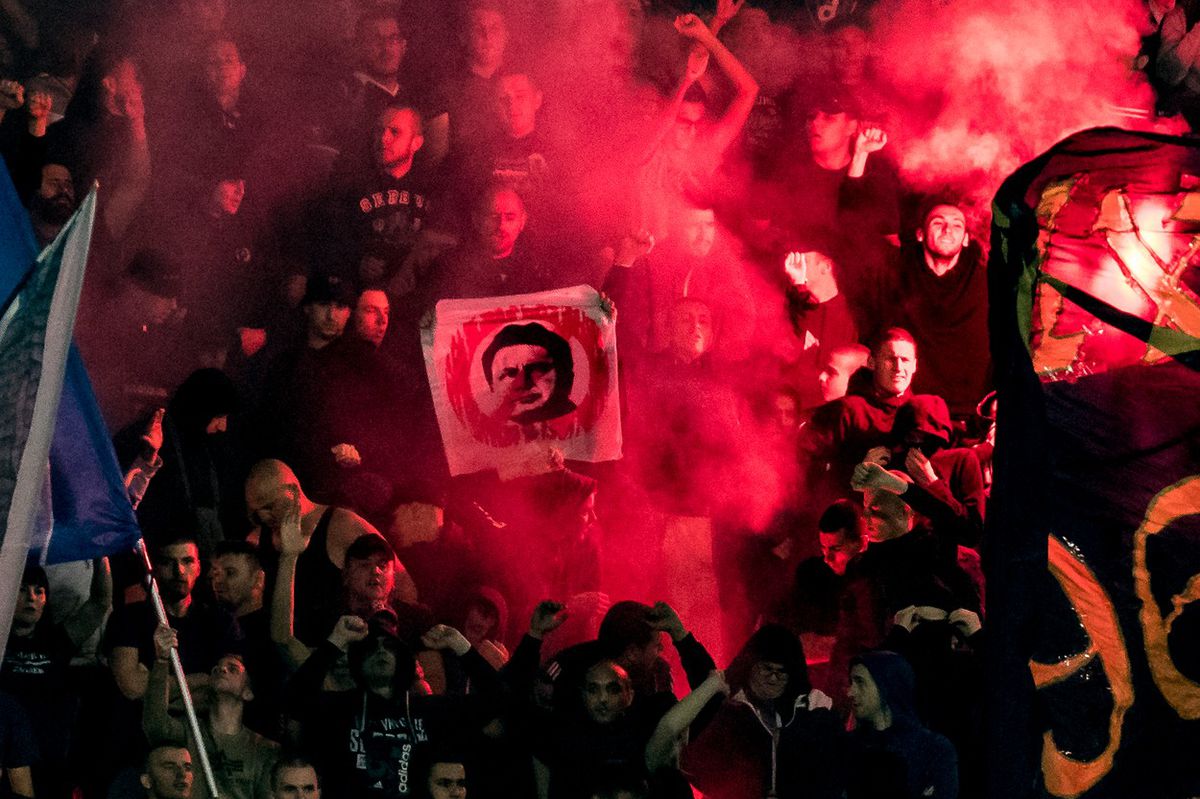 Fanúšikovia Dinama Záhreb.