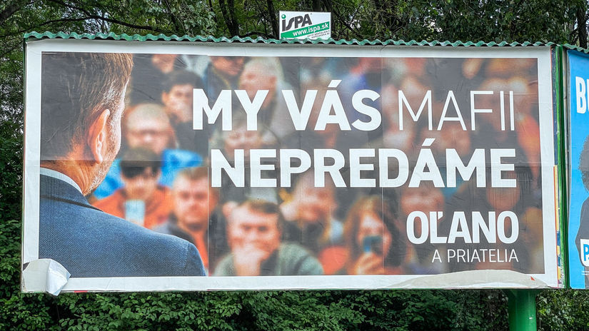Billboard hnutia OĽaNO, august 2023