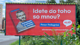 Billboard strany Hlas-SD, kniha Petra Pellegriniho
