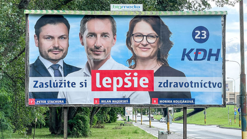 Billboard strany KDH, august 2023