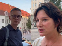 Sudkyne Pamela Záleská a Ayše Pružinec Eren po pojednávaní Súdnej rady SR v utorok 16. augusta.