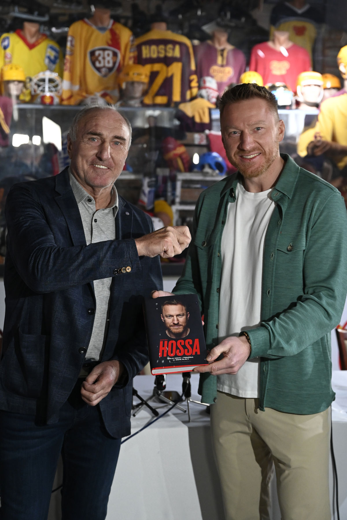 František Hossa a Marián Hossa na krste...