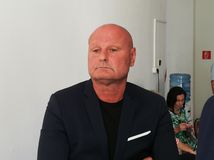 Bernard Slobodník na banskobystrickom súde pred vynesení verdiktu.