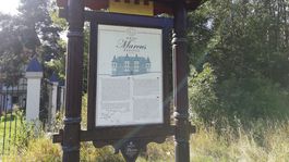 informačná tabuľa, hrad Marcus, Repište