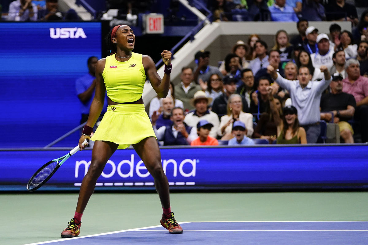 Coco Gauffová na US Open 2023.