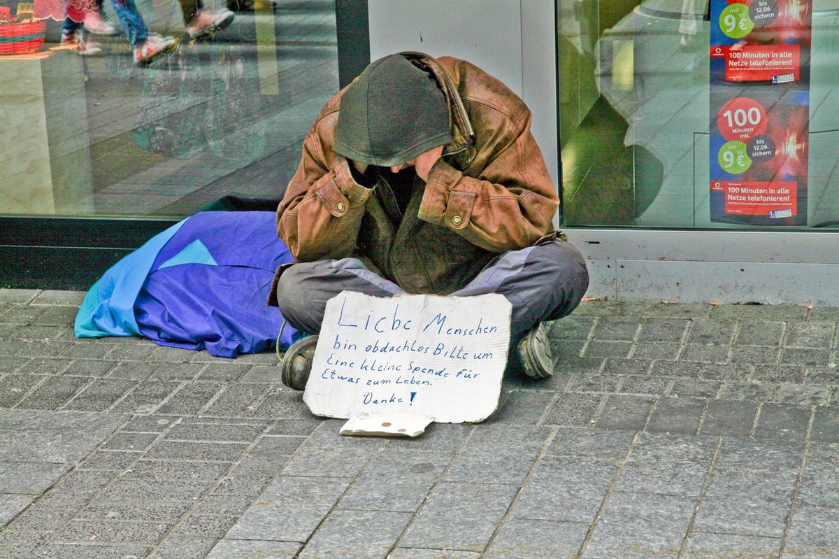 Bezdomovec v Nemecku