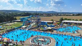 Pohľad na vonkajší areál Aquatermal Strehová