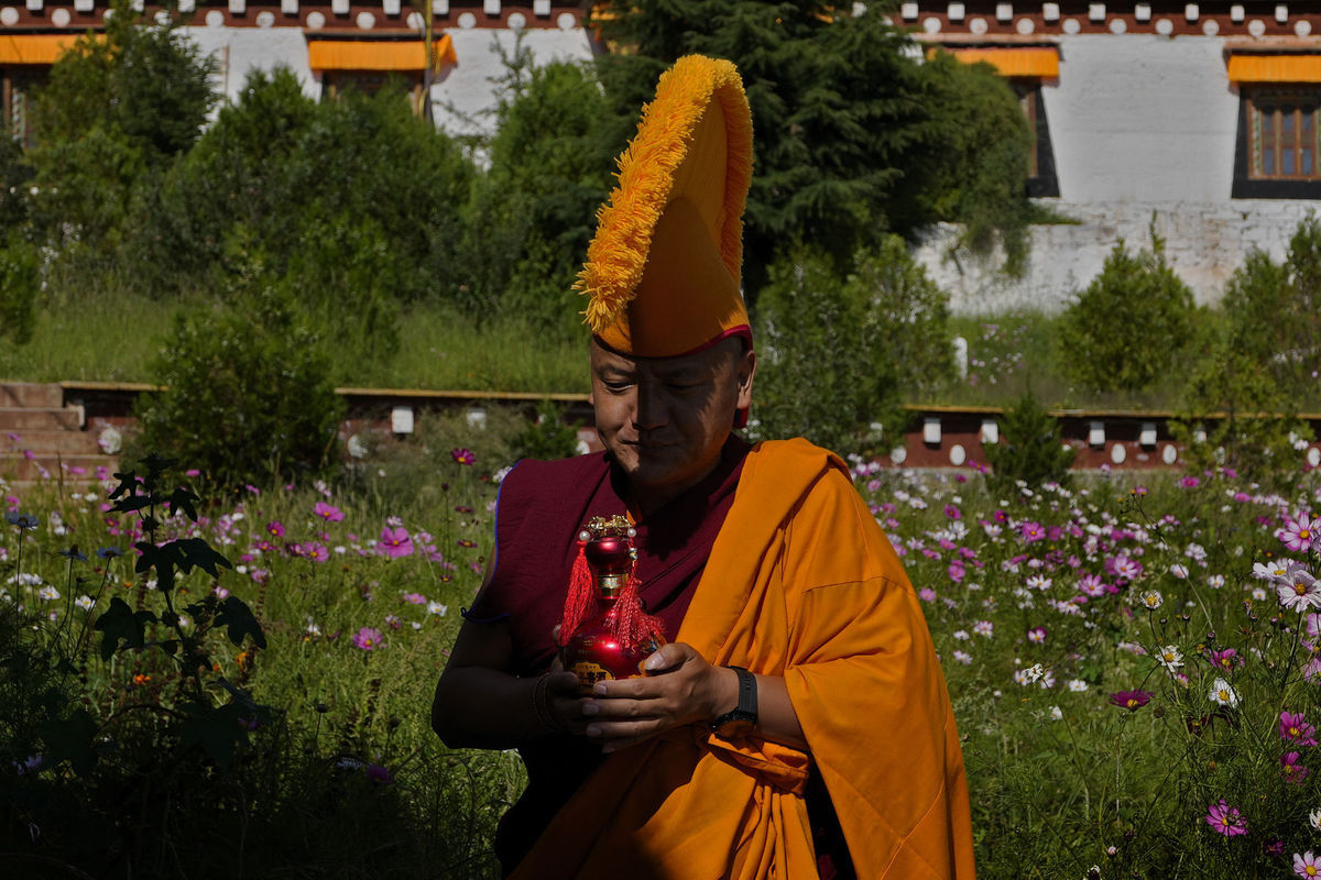 Čína, tibetský mních