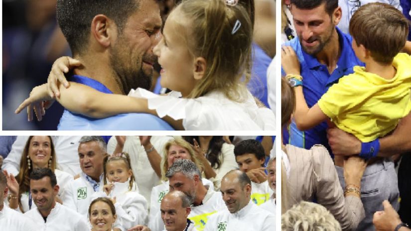 Fotografie Novaka Djokoviča a jeho v New Yorku...