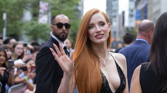 Herečka Jessica Chastain na filmovom festivale...