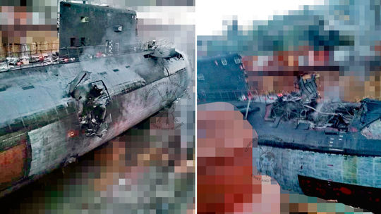 Unikli fotografie deravej ruskej ponorky. Zasiahnuté plavidlo môže ísť na odpis