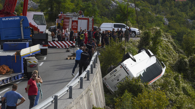 Čierna Hora autobus nehoda