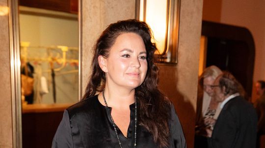 Herečka Jitka Čvančarová na oslavách narodenín...