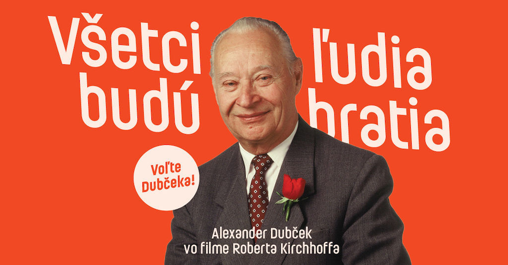 Plagát k filmu Dubček režiséra Roberta Kirchhoffa.