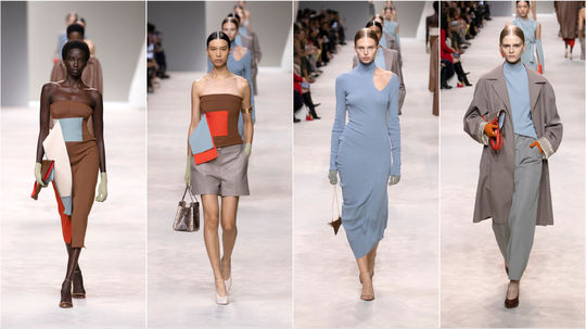 Modelky na prehliadke novej kolekcie Fendi na...