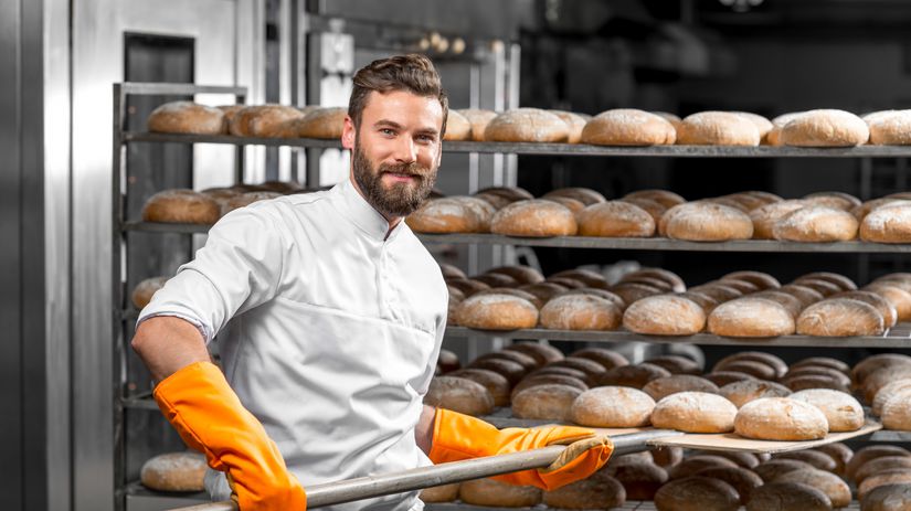 pekár, pracovník, chlieb