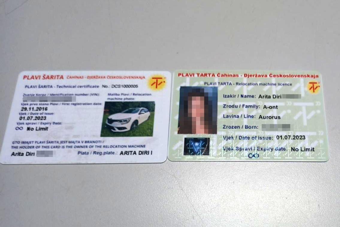 A toto sú po domácky vyrobené doklady –...
