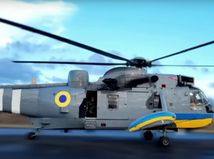 britsky vrtulnik Sea King na Ukrajine