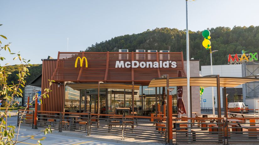 Nová reštaurácia McDonald's v Trenčíne.