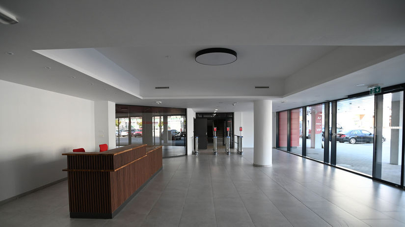 Interiér novootvorenej hlavnej tribúny...