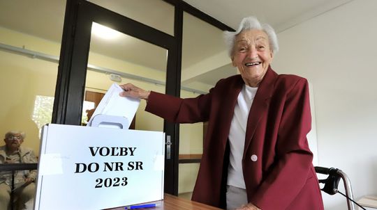 Odvolila aj takmer 102-ročná Banskobystričanka Mária. Je zvedavá, či politici splnia všetko, čo sľubujú