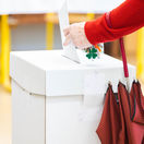 parlamentné voľby 2023, voliči, Žilina, volebná miestnosť, urna