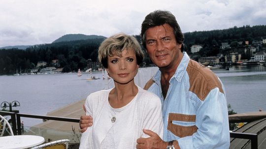  USCHI GLAS a PIERRE BRICE na zábere z roku 1992. 