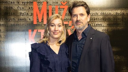 Marek Majeský a Jana Majeská  na premiére...
