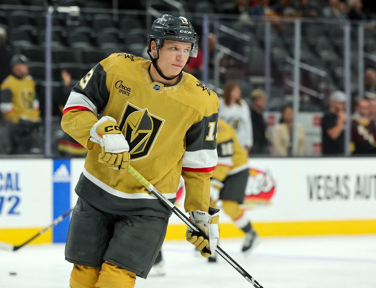 Jakub Demek v drese Vegas Golden Knights.
