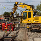 Oprava električkovej trate na Vajnorskej ulici, stavba, zápcha