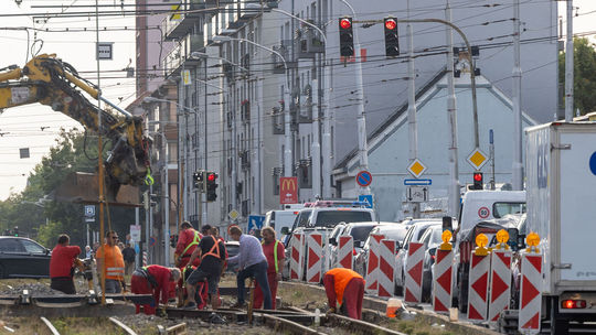 Oprava električkovej trate na Vajnorskej ulici