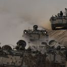 Izraelská armáda / Tank / Pásmo Gazy /