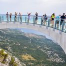 skywalk Biokovo, vyhliadka, vyhliadková plošina, sklenený chodník, Chorvátsko, Makarská riviéra