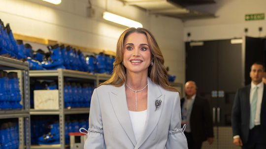 Kráľovná Rania na zábere z návštevy One Young...